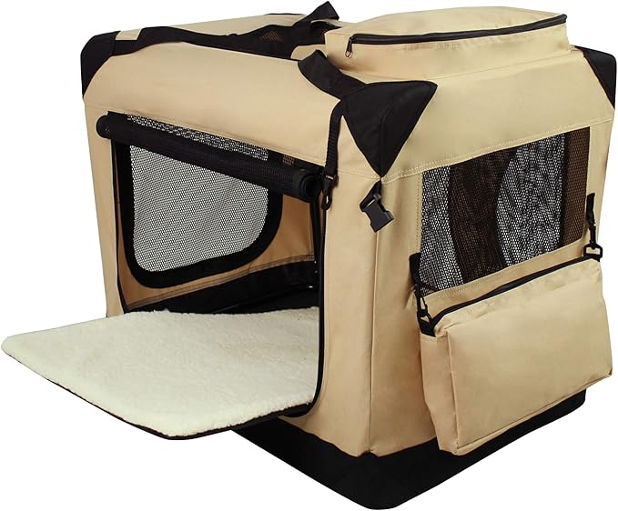 EliteField 3-Door Folding Soft Dog Crate - Image 2
