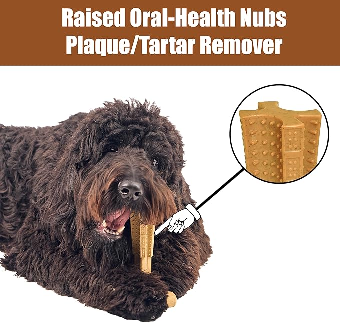 SPOT Bam-Bones Plus T-Bone, Bamboo Fiber & Nylon Dog Chew, Durable - Image 10