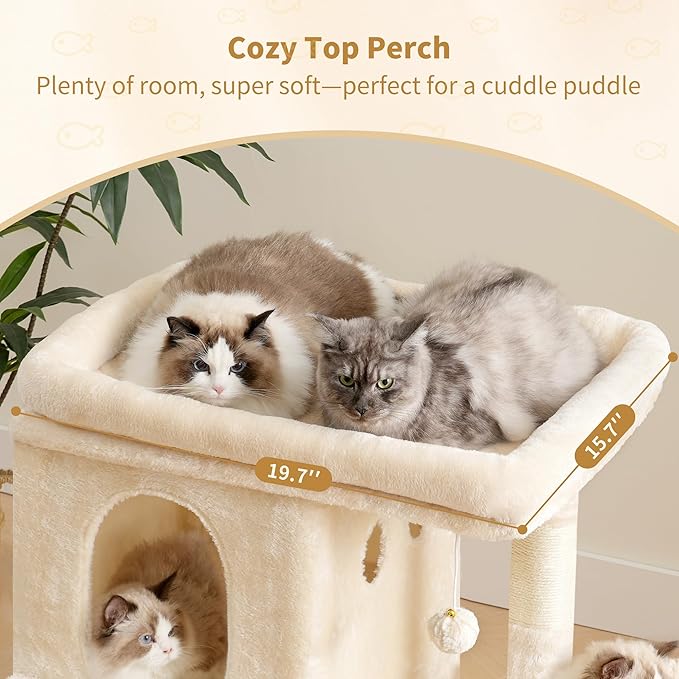 Heybly Cat Tree, 26.3-inch Cat Tower - Image 8
