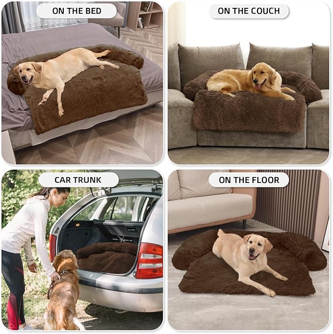 GGIB Calming Dog Bed Fluffy Plush Dog Mat - Image 6