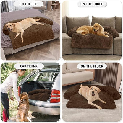 GGIB Calming Dog Bed Fluffy Plush Dog Mat - Image 6