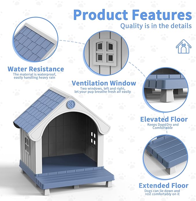 Dog Houses Outdoor, Large Dog House - Image 3