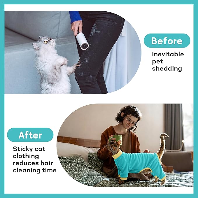 PUMYPOREITY Cat Behavior Control Sweater – Stops Licking & Over-Grooming - Image 3