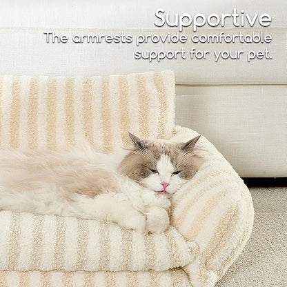 Hollypet Cat Bed Fluffy Plush Multifunctional Double-Layer Machine Washable - Image 4