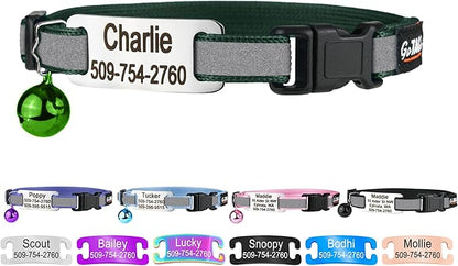GoTags Personalized Reflective Cat Collars by GoTags