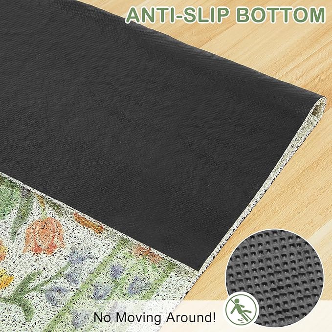 Unicorn Catcher Cat Litter Mat Non-Slip Bottom Litter Box Mat Urine-Proof Soft - Image 3