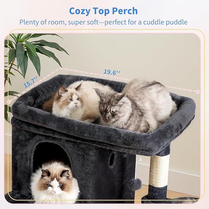 Heybly Cat Tree, 26.3-inch Cat Tower - Image 7