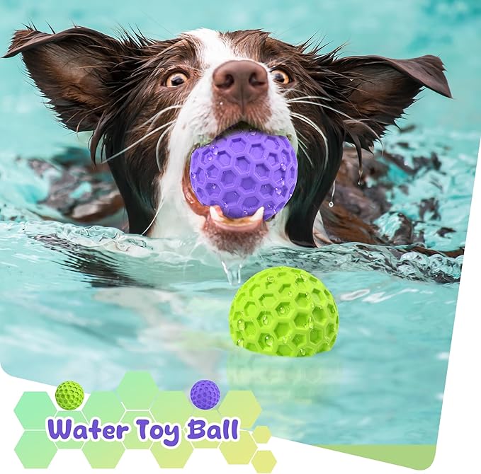 Squeaky Dog Toys for Aggressive Chewers, Indestructible Dog Balls for - Image 5