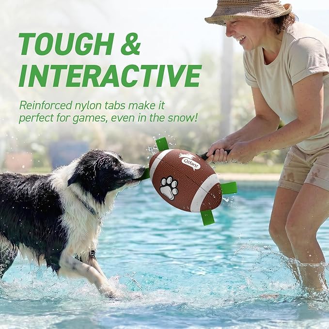 QDAN Dog Toys Football, Interactive Dog Toys - Image 2