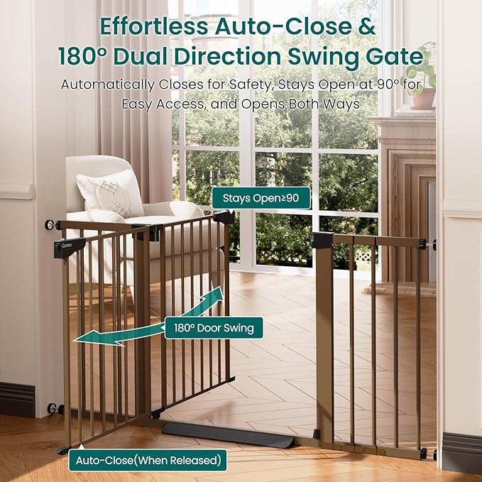 Cumbor 30-54" Extra Wide Baby Gate - Image 4