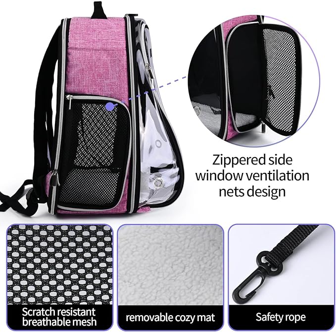 BAGLHER Cat Carrier Backpack Bubble - Image 3