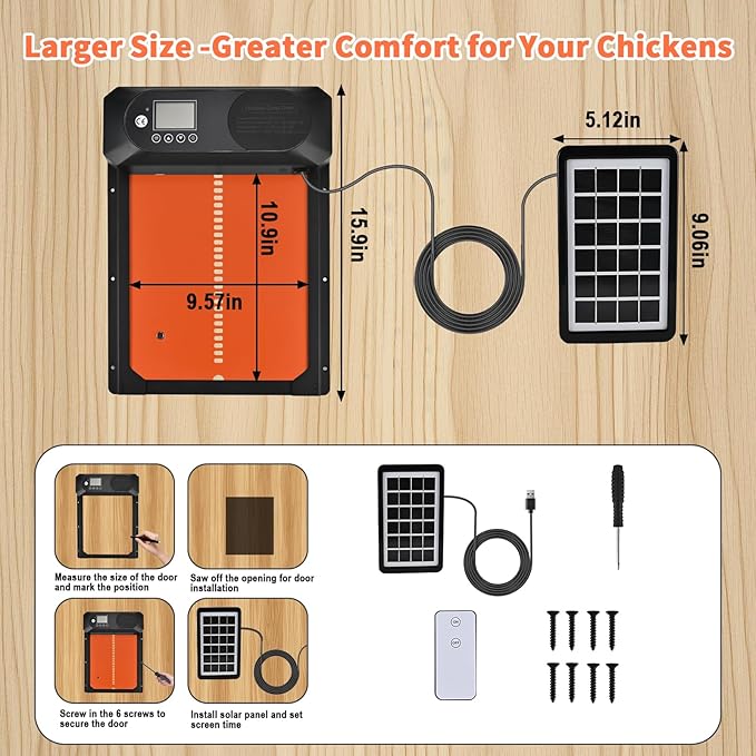 Automatic Chicken Coop Door Solar Powered - Image 2