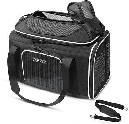Petskd Top-Expandable Pet Carrier 18x11x11 Inches Delta American United Airline by Petskd
