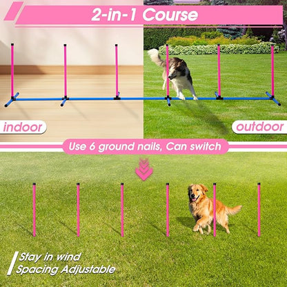 Dog Agility Course Backyard Set, Dog Agility Equipment, Pet obstacle Course - Image 2