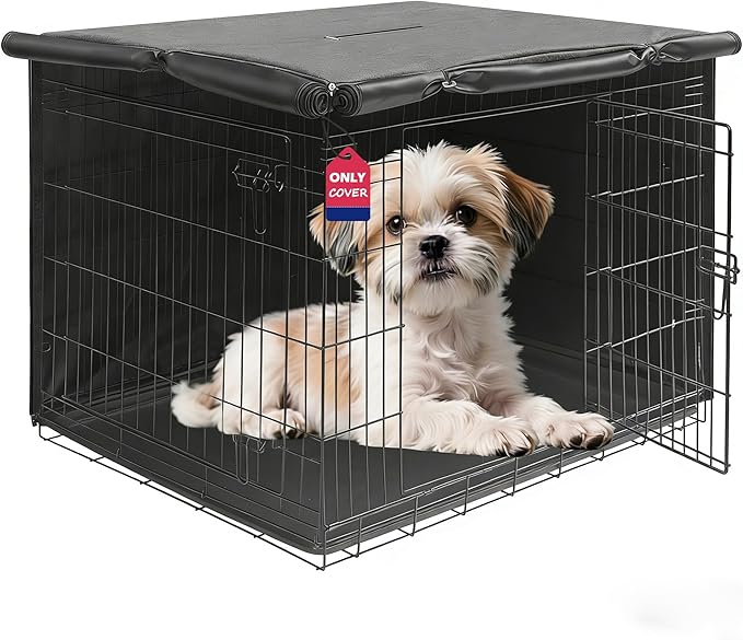 HiCaptain Breathable Dog Crate Cover 30 Inch, Durable Heavy Duty Kennel Cover by HiCaptain