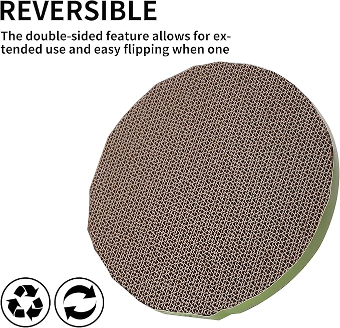 Round Cat Scratcher Replacement Pads -Circle Scratcher Pad Cardboard Cat - Image 3