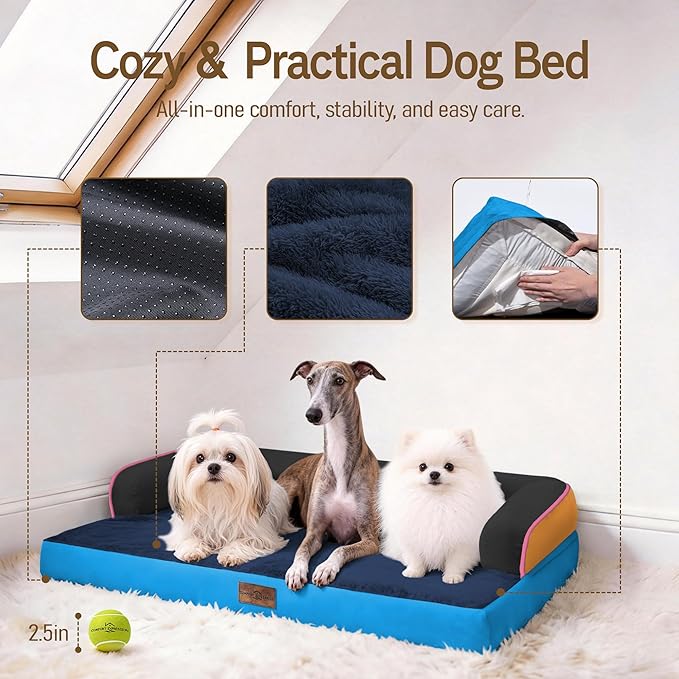 Comfort Expression Memory Foam Large Dog Bed Washable - Image 4
