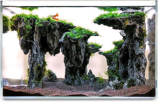 Allcolor Fish Tank Decor Rocks.Aquarium Decoration Model.Easy and Quick Solution by Allcolor