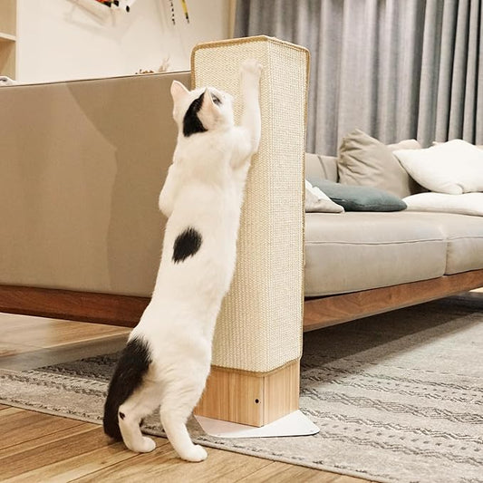 PETKARAY Couch Corner Cat Scratcher, Sisal Furniture Protector by PETKARAY