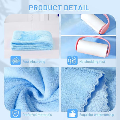 DuckSky 5Pcs 29.5 x 13.77'' Cat Towels Microfiber Pack Bulk, Quick Drying - Image 5