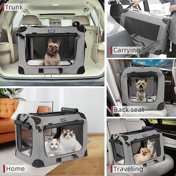 Petprsco Large Cat Carrier for 2 Cats Small Medium Dogs, Soft Pet Carrier - Image 7