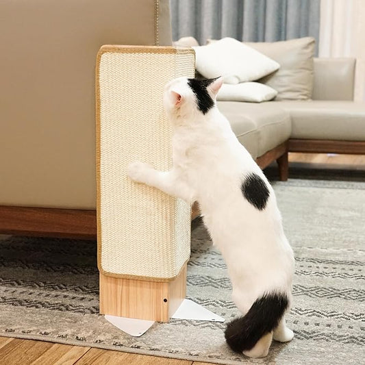 PETKARAY Couch Corner Cat Scratcher, Sisal Furniture Protector by PETKARAY