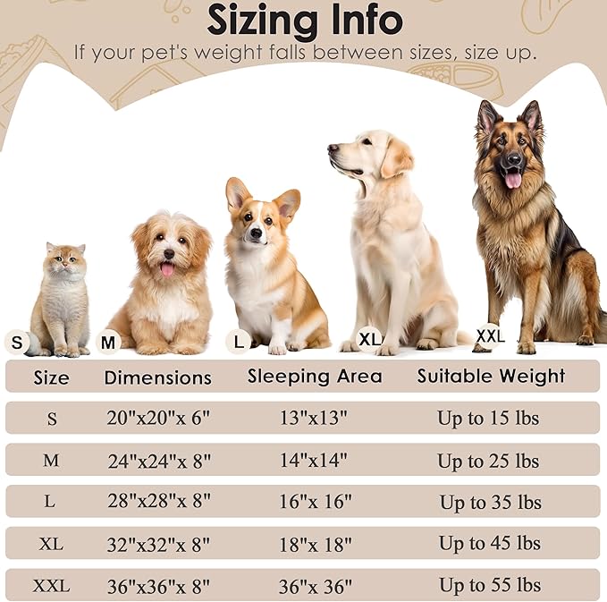 Extra Large Dog Beds, 36 Inch Human Dog Anxiety Relief Comfort Bed, - Image 2
