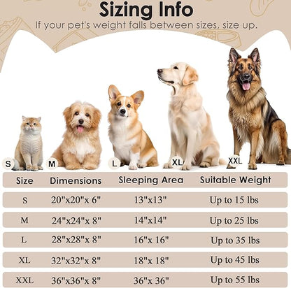 Extra Large Dog Beds, 36 Inch Human Dog Anxiety Relief Comfort Bed, - Image 2
