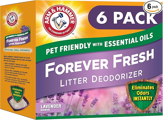 Arm & Hammer Forever Fresh Cat Litter Deodorizer, Wild Lavender, Essential Oils by ARMHAMMER