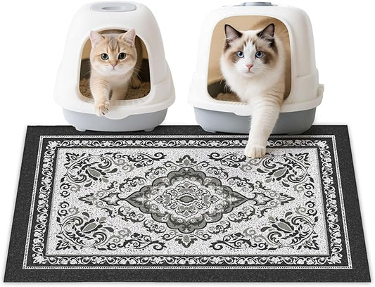 Unicorn Catcher Cat Litter Mat 33" x 22" Non-Slip Litter Box Mat Washable by UnicornCatcher