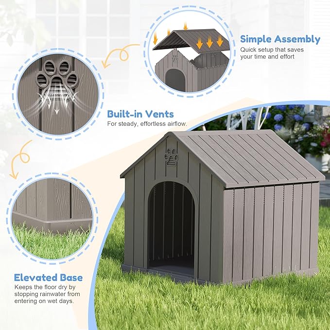 Fancyango Dog House Outdoor Indoor - Image 4