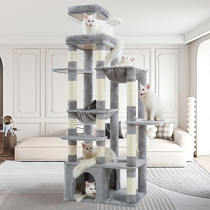 Heybly Cat Tree, 71-Inch Tall Cat Tower - Image 8