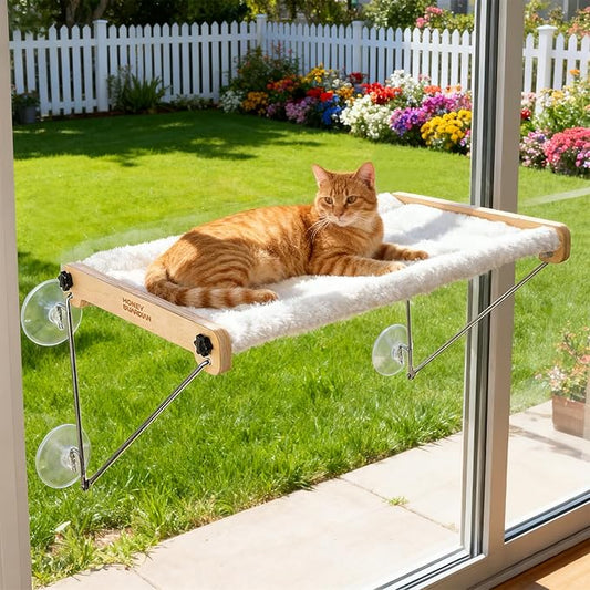 HoneyGuardian Cat Window Prech, Metal Support from Below by HoneyGuaridan