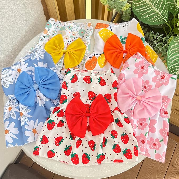 TAPBULL Dog Dresses, Fashionable Pet Dog Clothes, Cute Cat Birthday Dress Outfit - Image 7