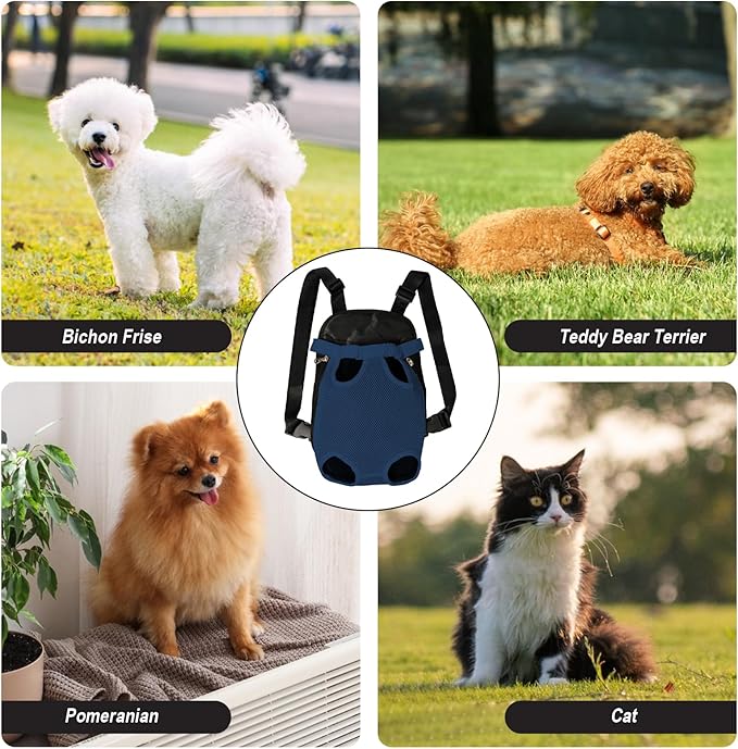 FEimaX Dog Carrier Backpack Pet Legs Out Front Cat Travel Bag, Adjustable Puppy - Image 8