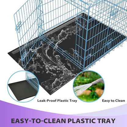 BestPet | Dog Crate | 30" | Blue | Foldable Metal Kennel - Image 5