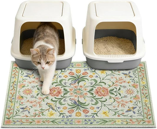 Unicorn Catcher Cat Litter Mat Non-Slip Bottom Litter Box Mat Urine-Proof Soft by UnicornCatcher