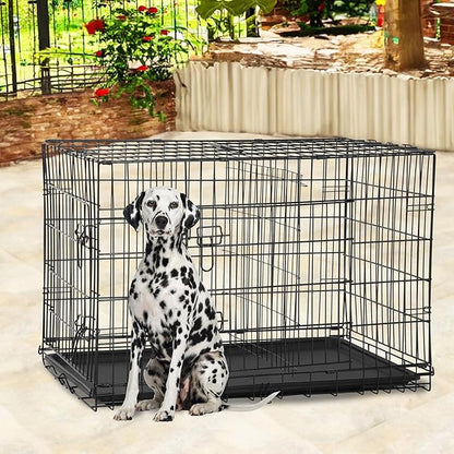 BestPet | Dog Crate | 48" | Black | Foldable Metal Kennel - Image 2