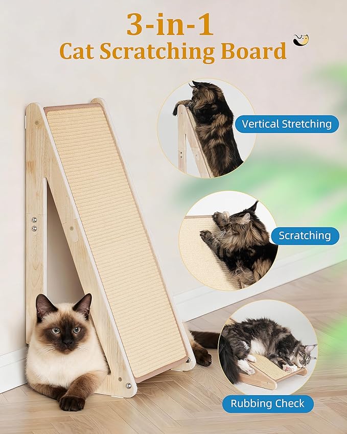 Aechonow 26.4'' Sisal Cat Scratcher Ramp - Image 2