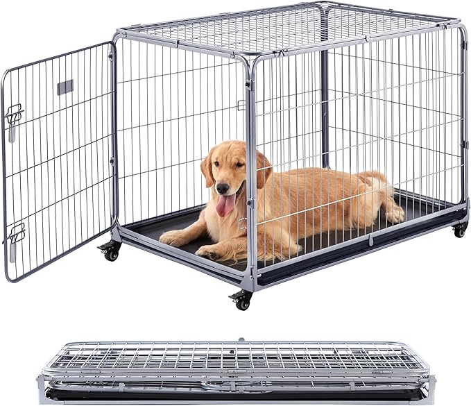 ZOMISIA Collapsible Dog Crate for Large Dogs by Zomisia