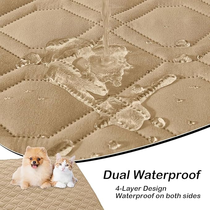hyha Waterproof Dog Bed Blanket, Soft Pet Blankets, Waterproof Couch Cover - Image 2