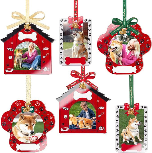 UNIQOOO Pet Christmas Acrylic Picture Frame Ornaments by UNIQOOO