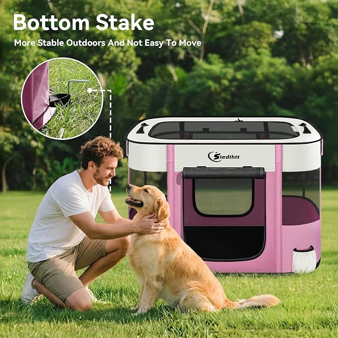 Dog Playpen, Cat Pet Puppy Pen, Portable Playpens - Image 5