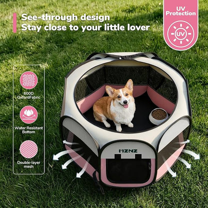 Dog Playpen, Portable Puppy Pet Crate Indoors - Image 7