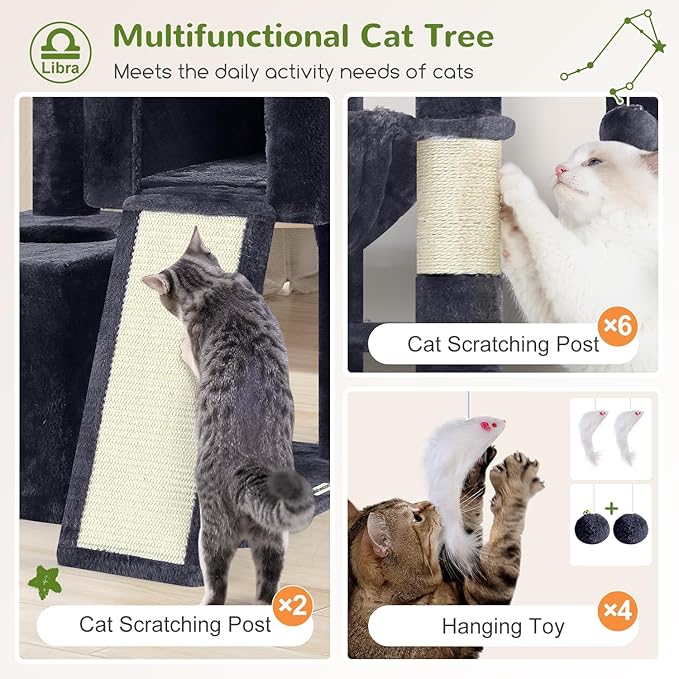 Globlazer Heavy Duty Cat Tree 78 inch Sturdy Cat Tower - Image 5