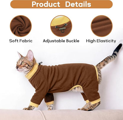 PUMYPOREITY Cat Calming Sweater – Helps Reduce Licking & Grooming Habits - Image 4