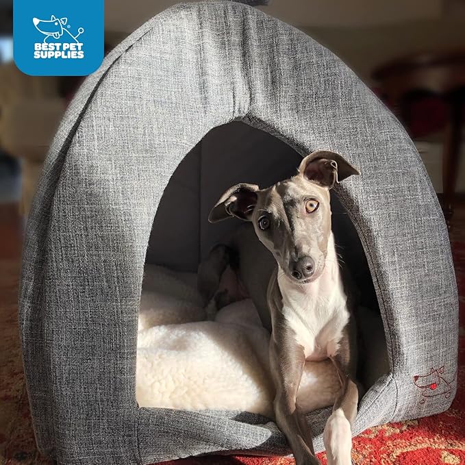 Best Pet Supplies Dog House Bed Crate Mat Tent Indoor Round Soft Plush - Image 5