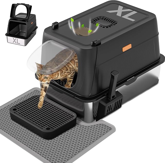 Anywish Stainless Steel Cat Litter Box by Anywish