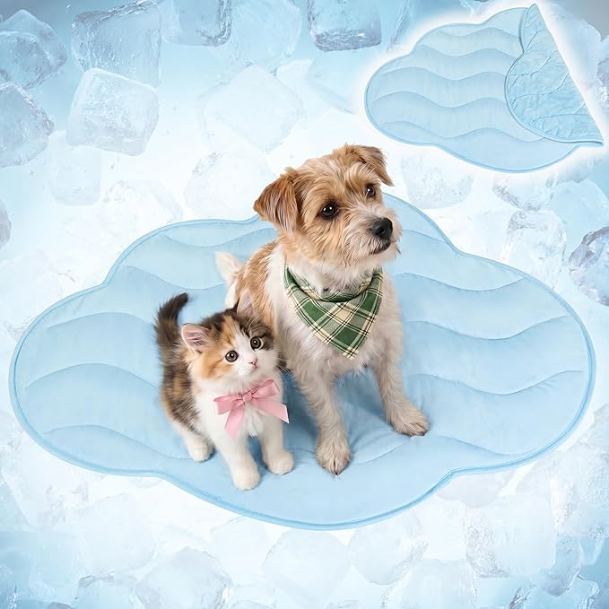 PetAmi Dog Cooling Mat, Cloud Shape, Pet Pad by PetAmi