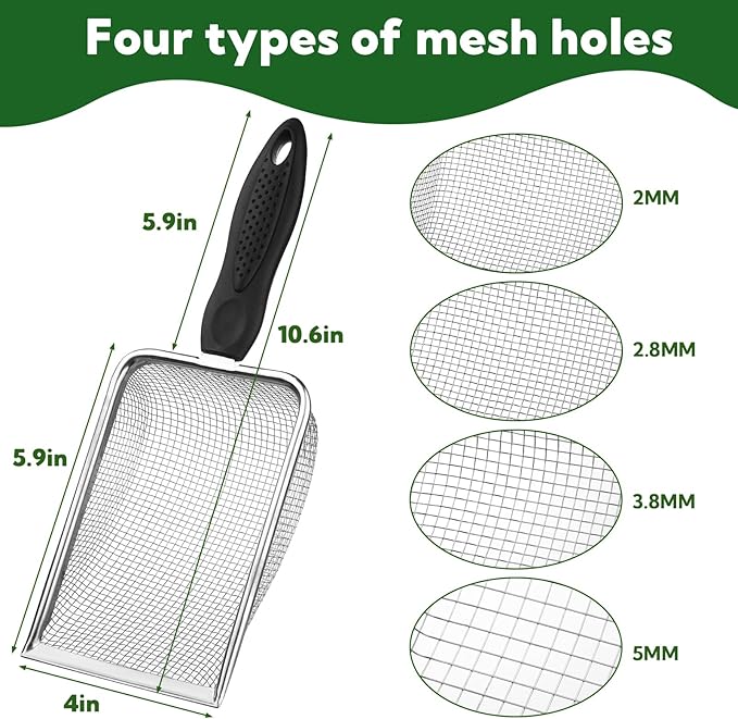 4-Pack Stainless Steel Soil Sifter Set - Image 2